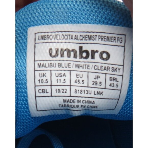 Umbro Men's Proweave Soccer Cleats Blue 11.5 Lightweight Breathable NWB - Picture 7 of 9